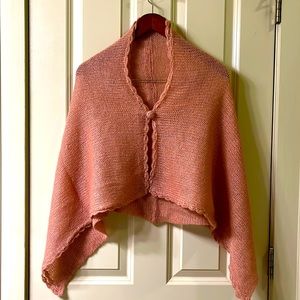 Pink pearl shawl